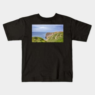 Thurba Head captured from the Welsh Coastal Path Kids T-Shirt